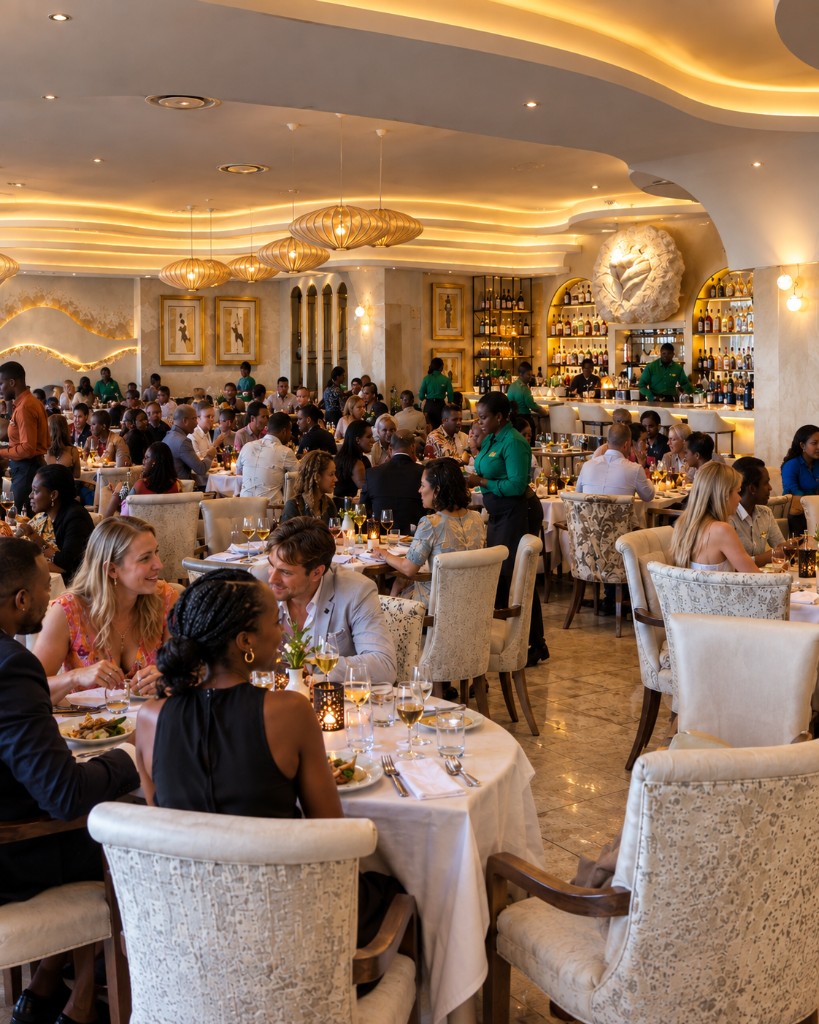 The dining room